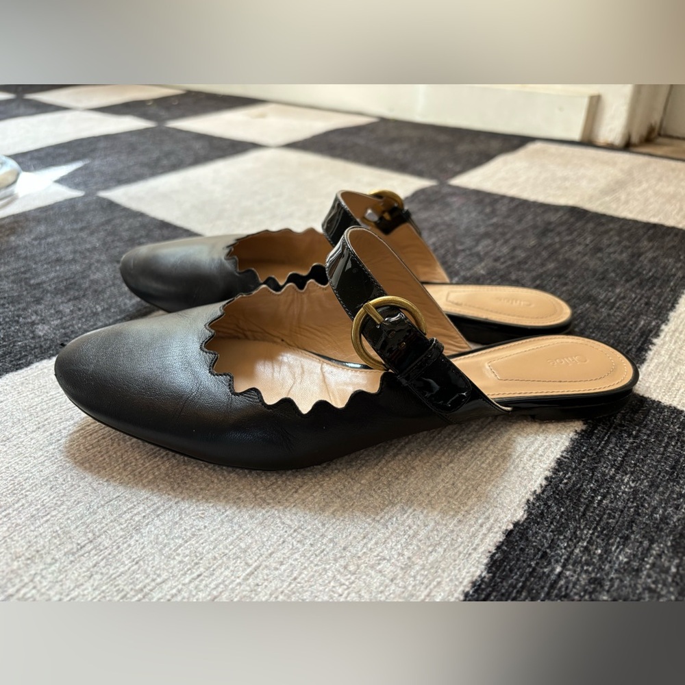 Chloe Lauren Mary Jane’s in black leather